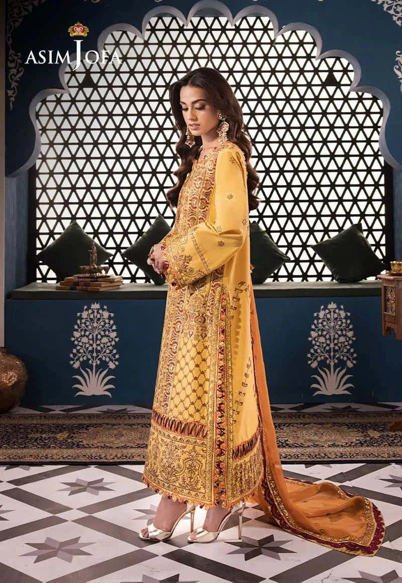AJFI 19 - Fasana e Ishq By Asim Jofa Luxury Lawn