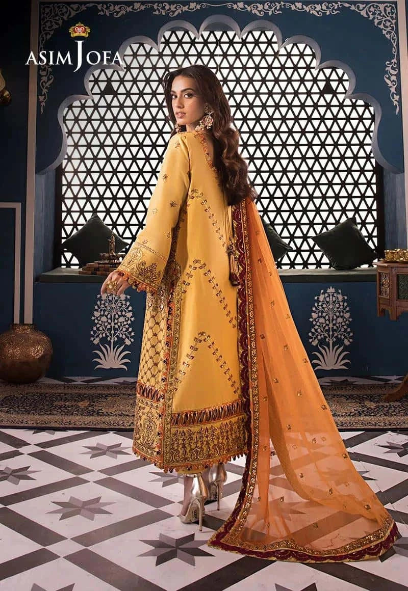 AJFI 19 - Fasana e Ishq By Asim Jofa Luxury Lawn