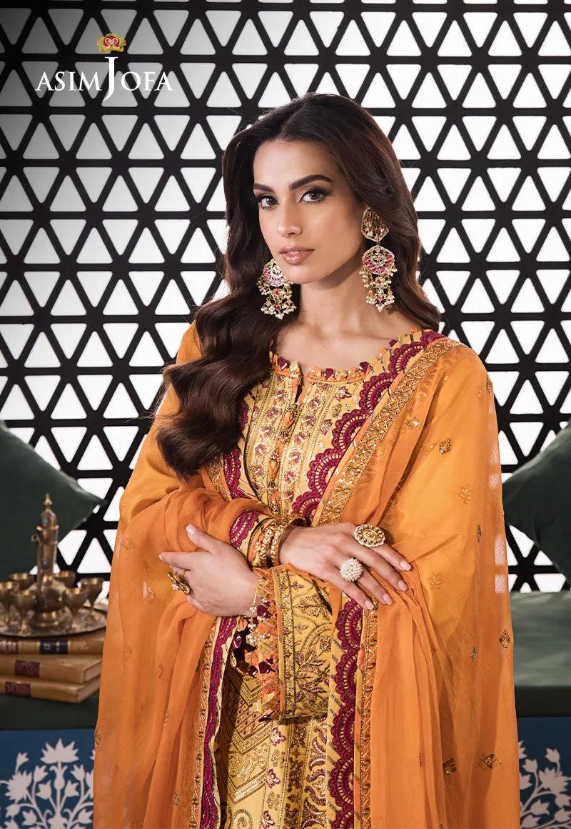 AJFI 19 - Fasana e Ishq By Asim Jofa Luxury Lawn