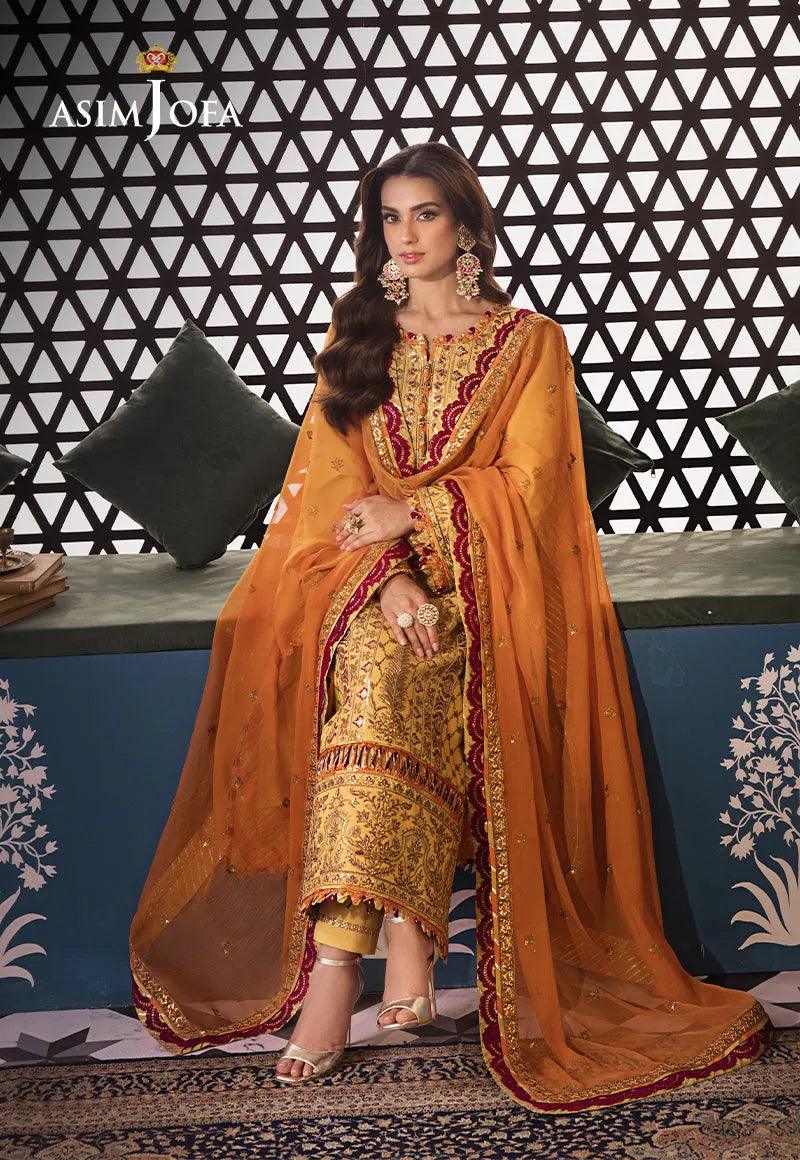 AJFI 19 - Fasana e Ishq By Asim Jofa Luxury Lawn