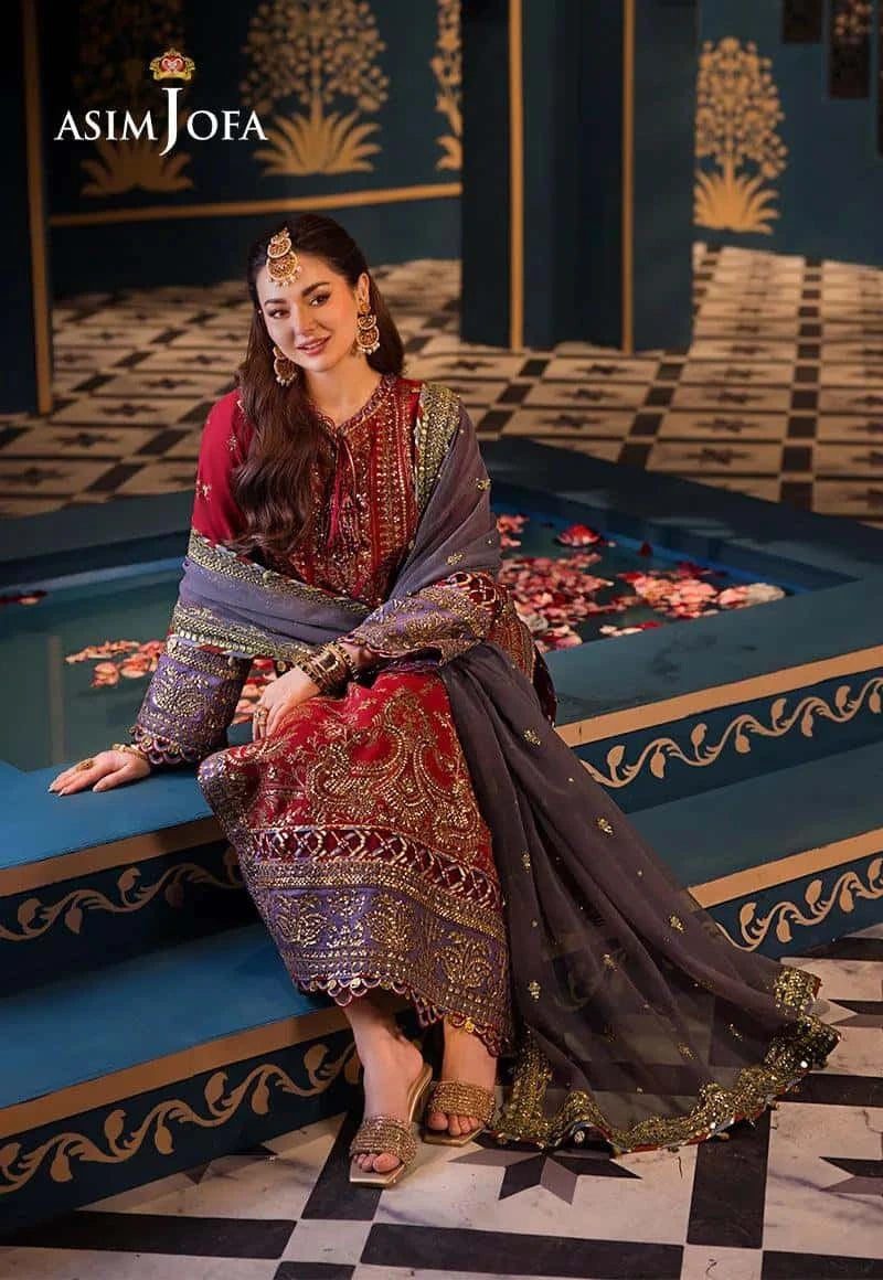 AJFI 27 - Fasana e Ishq By Asim Jofa Luxury Lawn