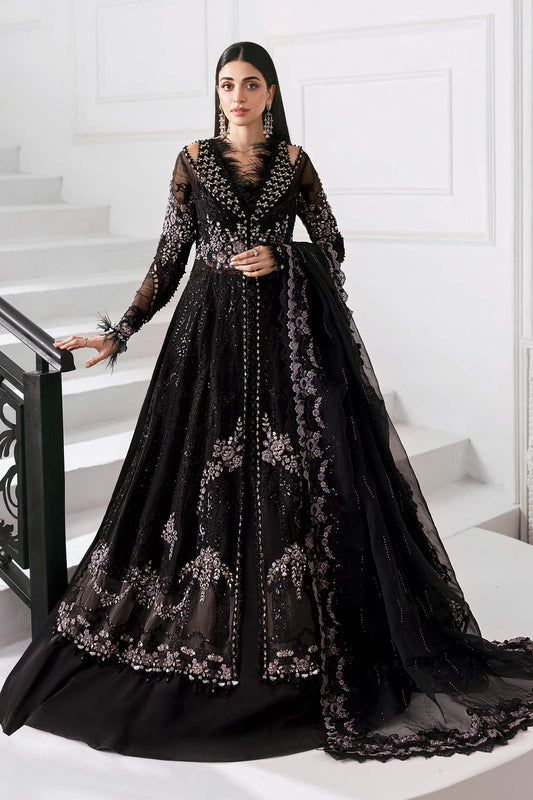 BD-3004 | MBroidered Unstitched Organza Suit By Maria.B