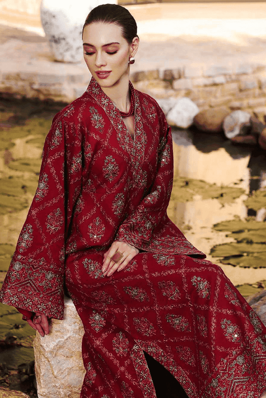 D 03A - Bareeze Karandi Bamber Shawl By Bin Shaukat (Winter)