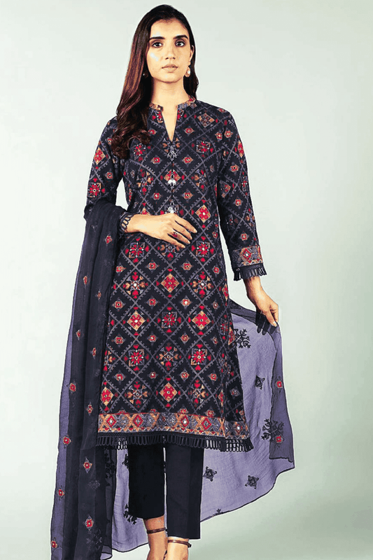 D 05C - Bareeze Karandi Bamber Shawl By Bin Shaukat (Winter)