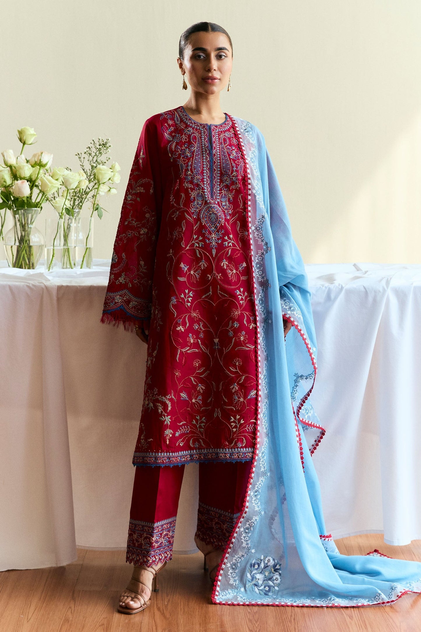 Opal-D1 | COCO EID EDIT`25 - Embroidered Lawn