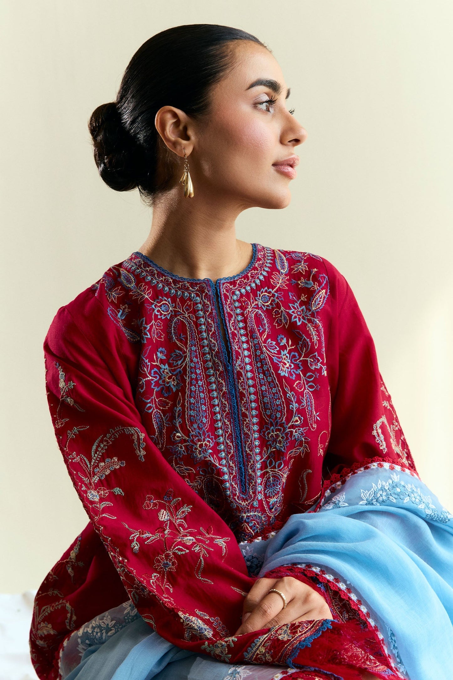 Opal-D1 | COCO EID EDIT`25 - Embroidered Lawn