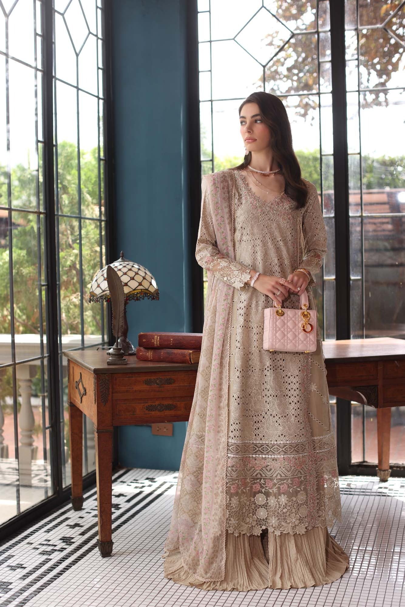 D1-Beige | Eid Luxury Shiffli Laserkai`25