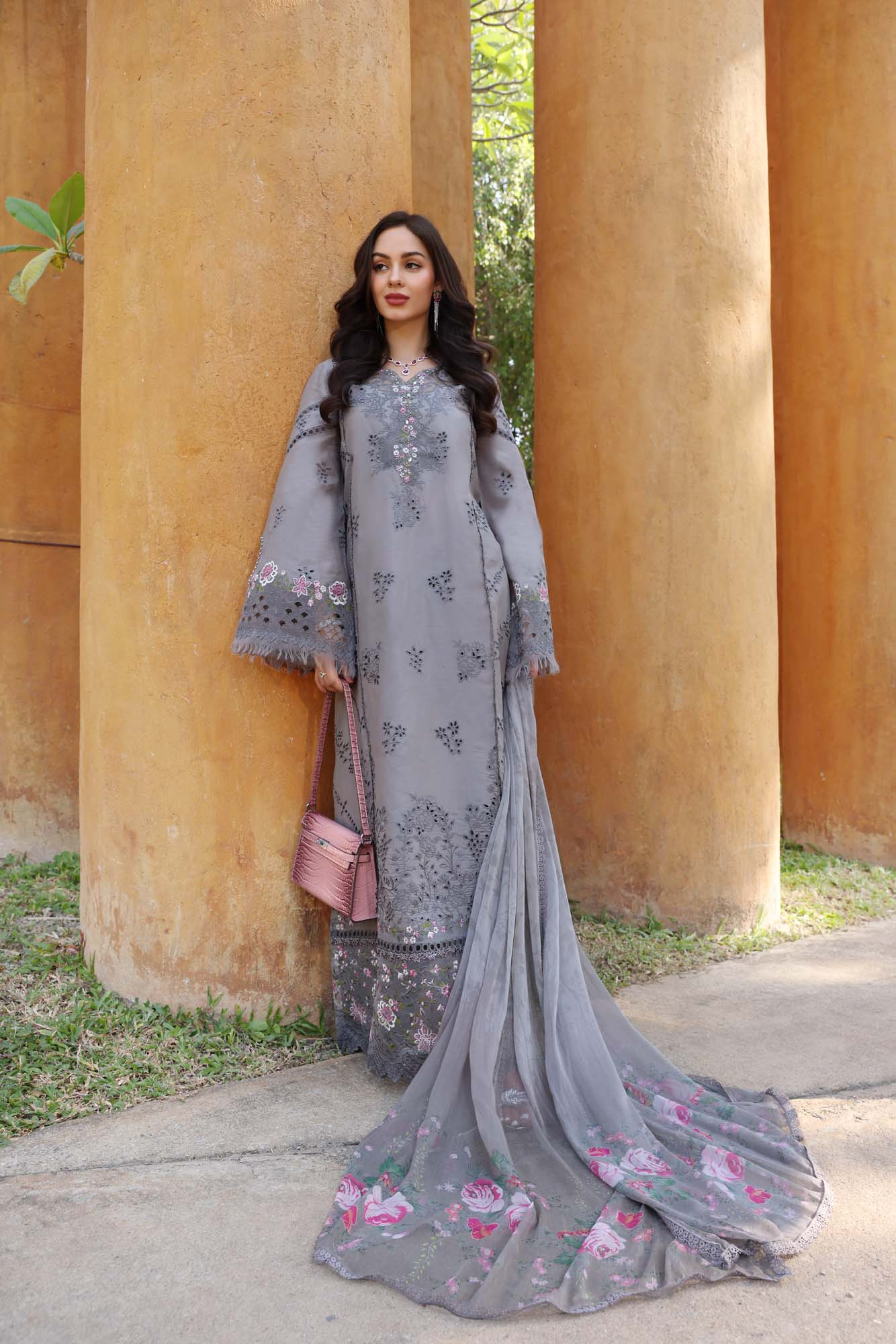 D2-B | Noor Eid Luxury Handwork Laserkaari Lawn`25