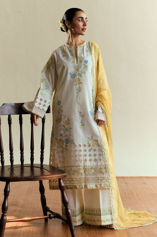 Solace-D3 | COCO EID EDIT`25 - Embroidered Lawn