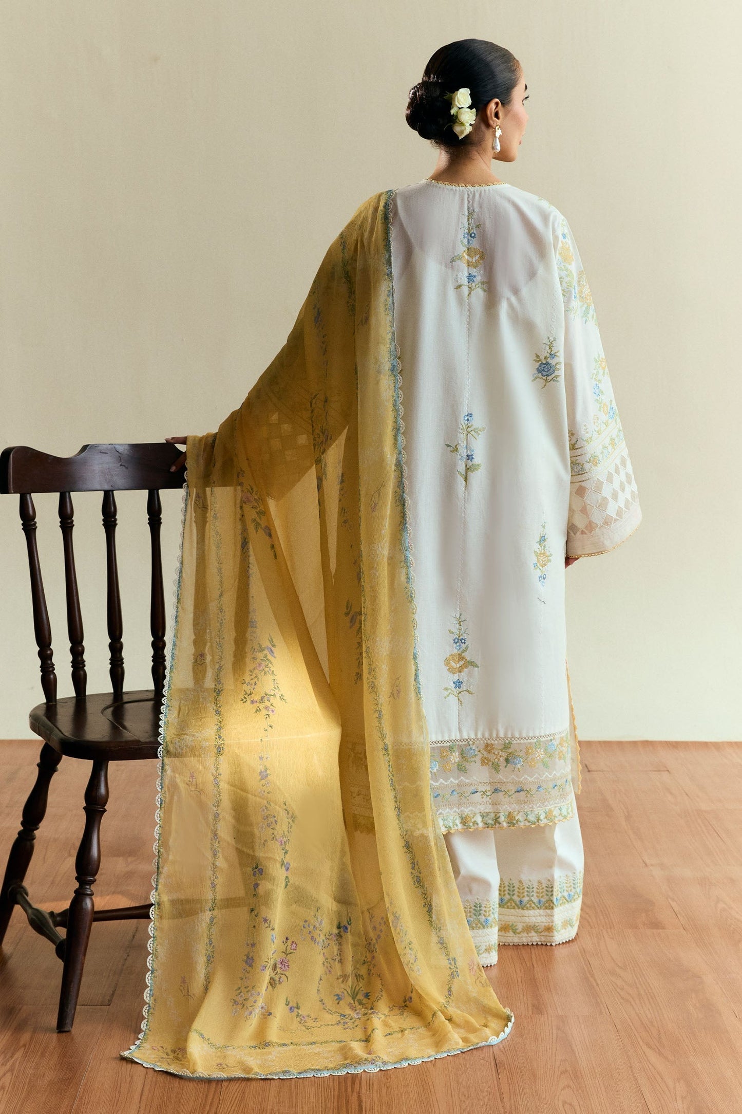 Solace-D3 | COCO EID EDIT`25 - Embroidered Lawn