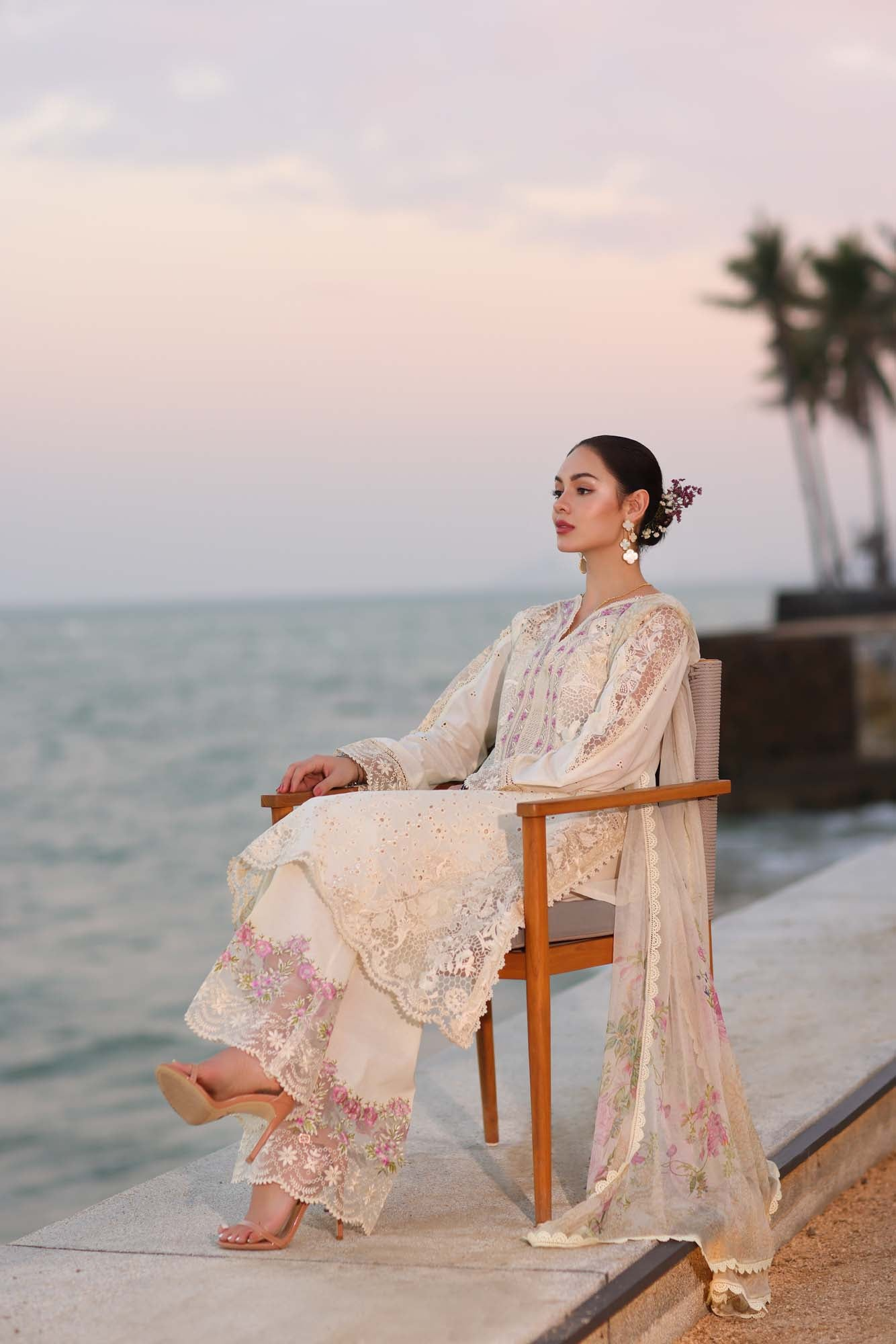 D3-A | Noor Eid Luxury Handwork Laserkaari Lawn`25