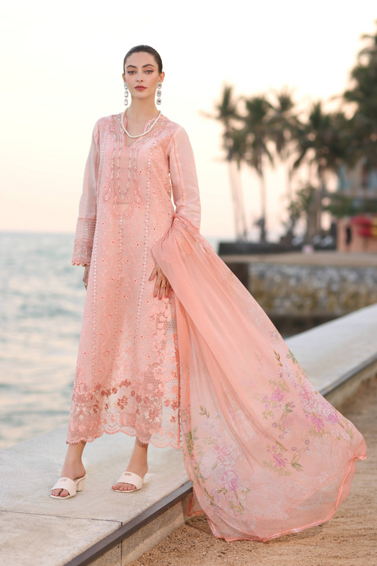 D3-B | Noor Eid Luxury Handwork Laserkaari Lawn`25