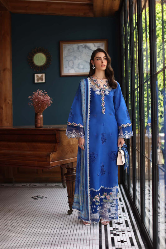 D4- Ink Blue | Eid Luxury Schiffli Laserkai`25