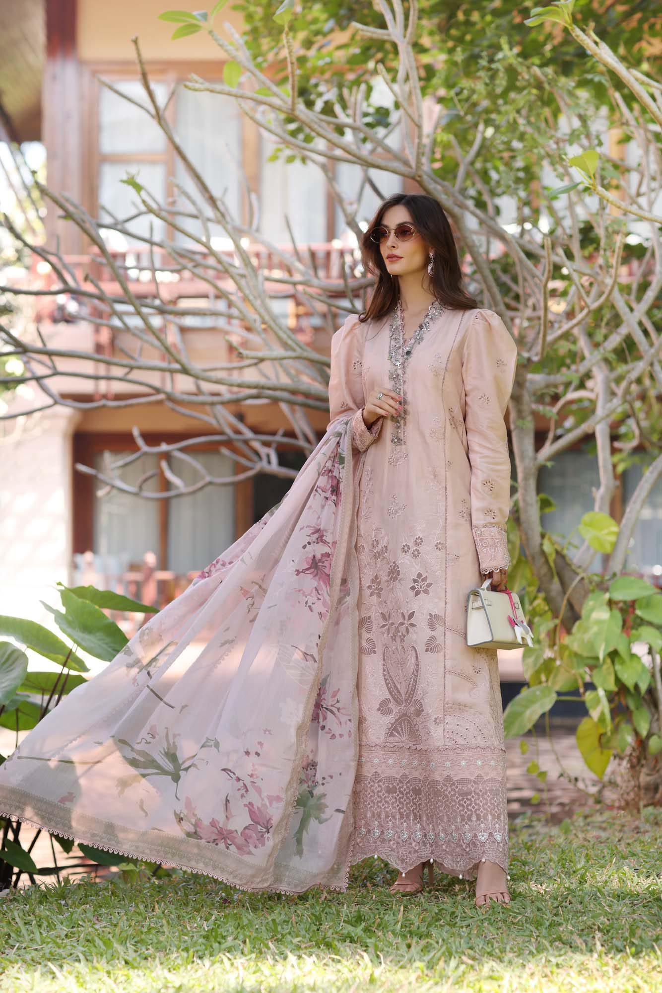 D6-B | Noor Eid Luxury Handwork Laserkaari Lawn`25