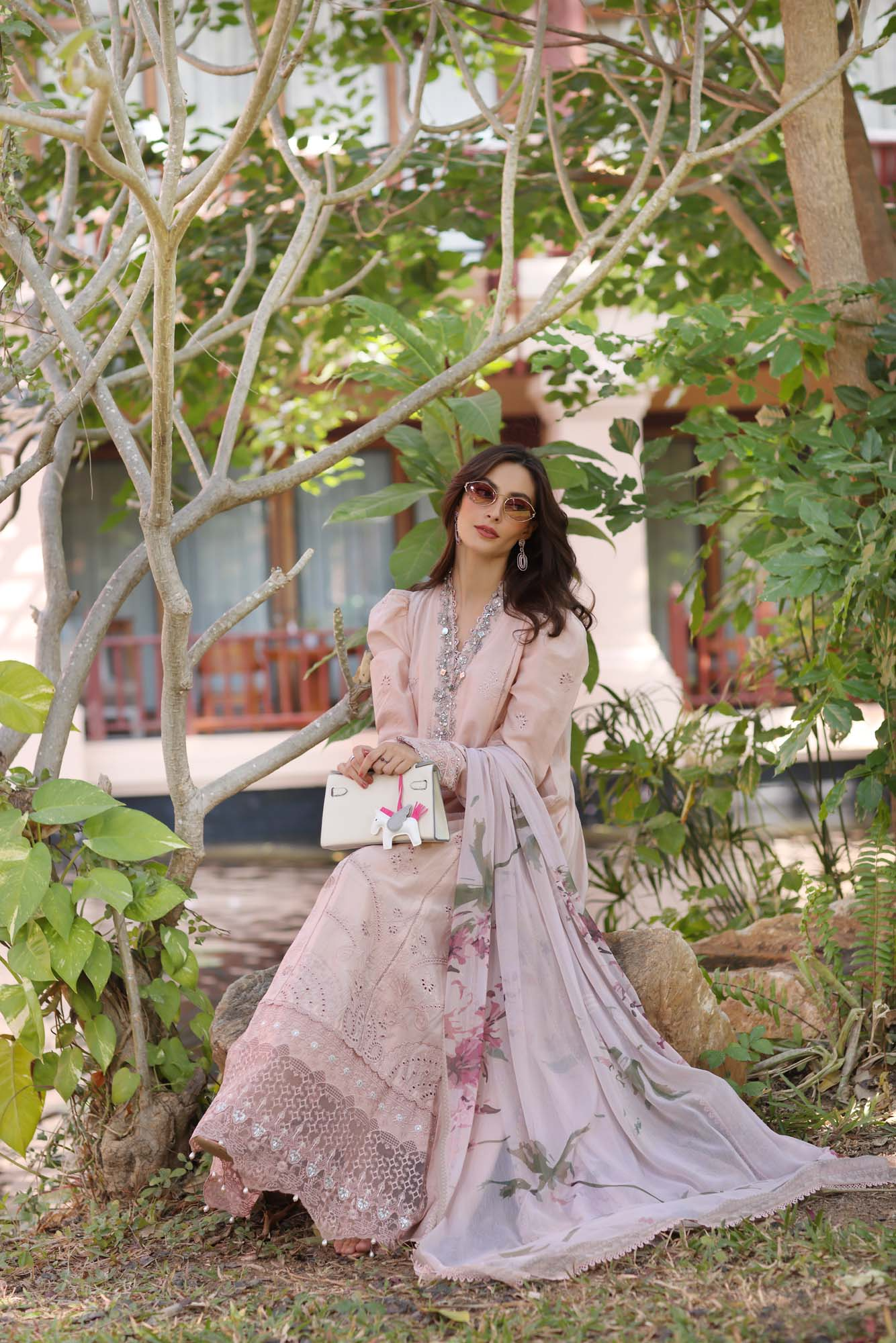 D6-B | Noor Eid Luxury Handwork Laserkaari Lawn`25