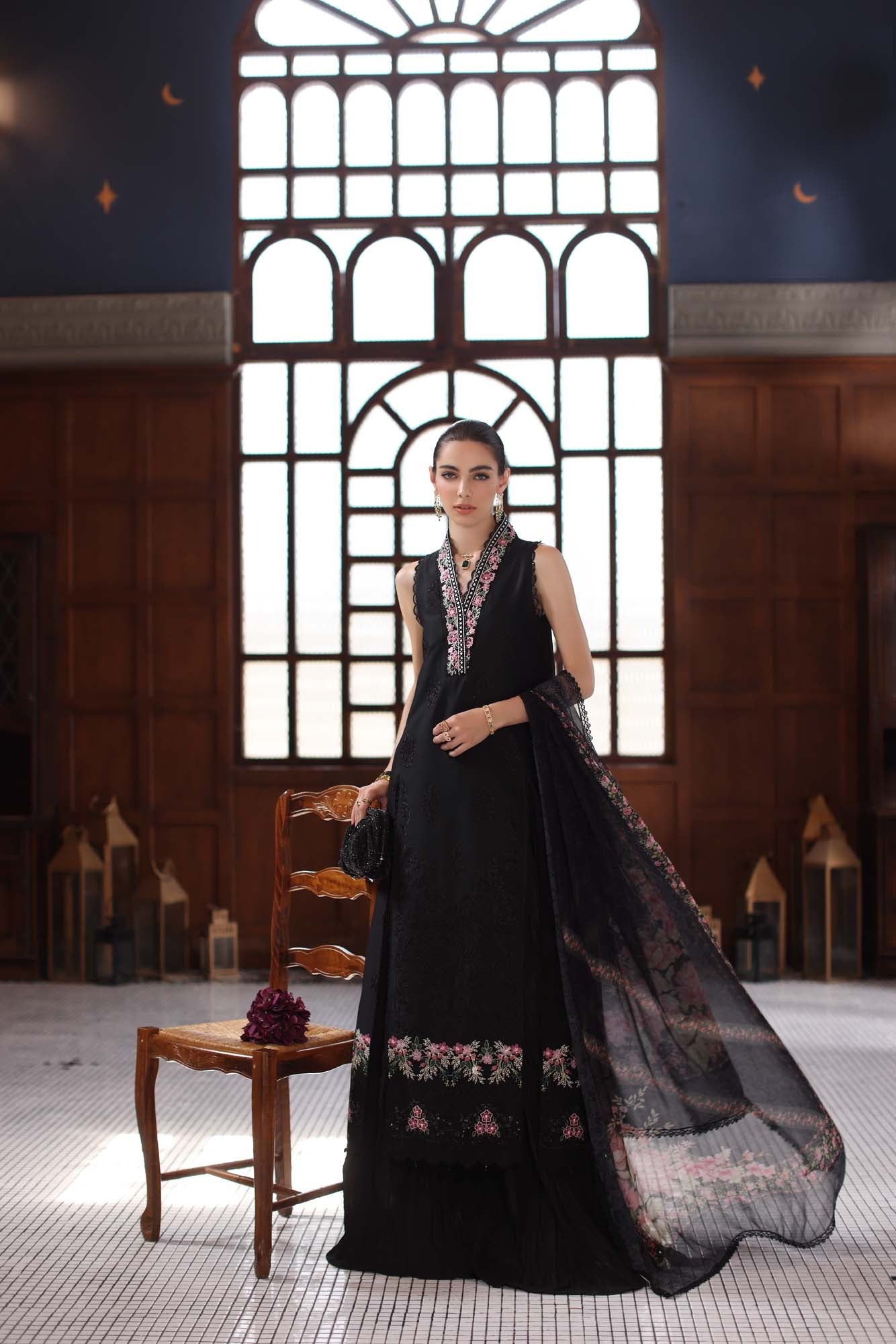 D7-Black | Eid Luxury Schiffli Laserkai`25