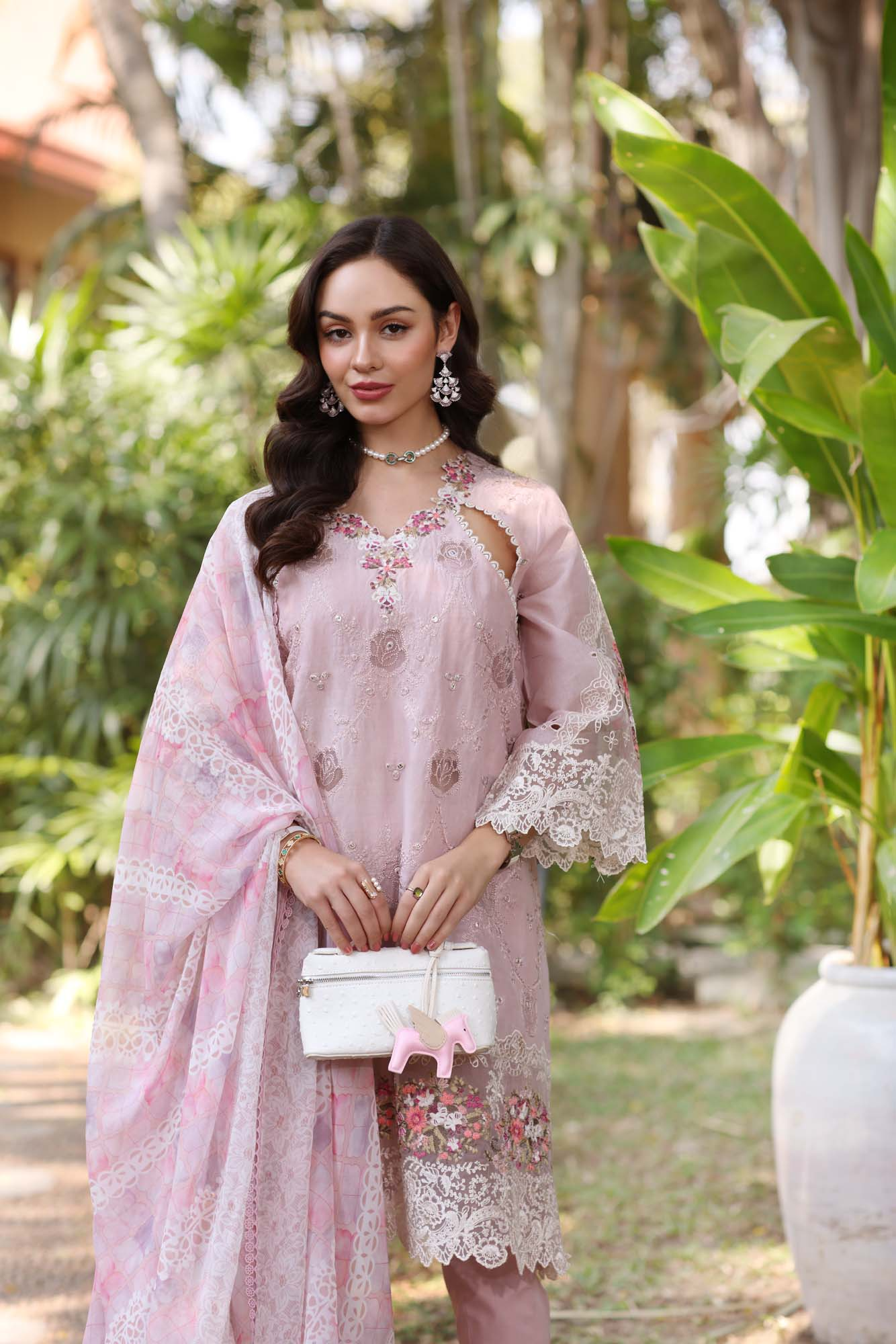 D8-A | Noor Eid Luxury Handwork Laserkaari Lawn`25