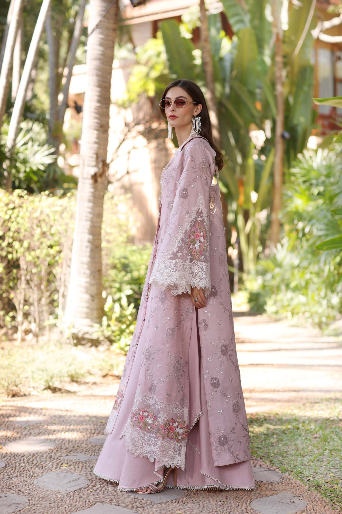 D8-A | Noor Eid Luxury Handwork Laserkaari Lawn`25