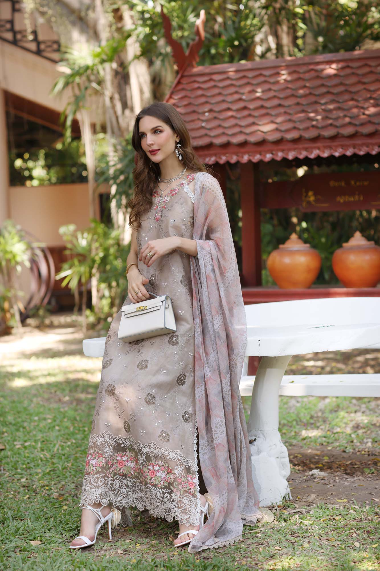 D8-B | Noor Eid Luxury Handwork Laserkaari Lawn`25