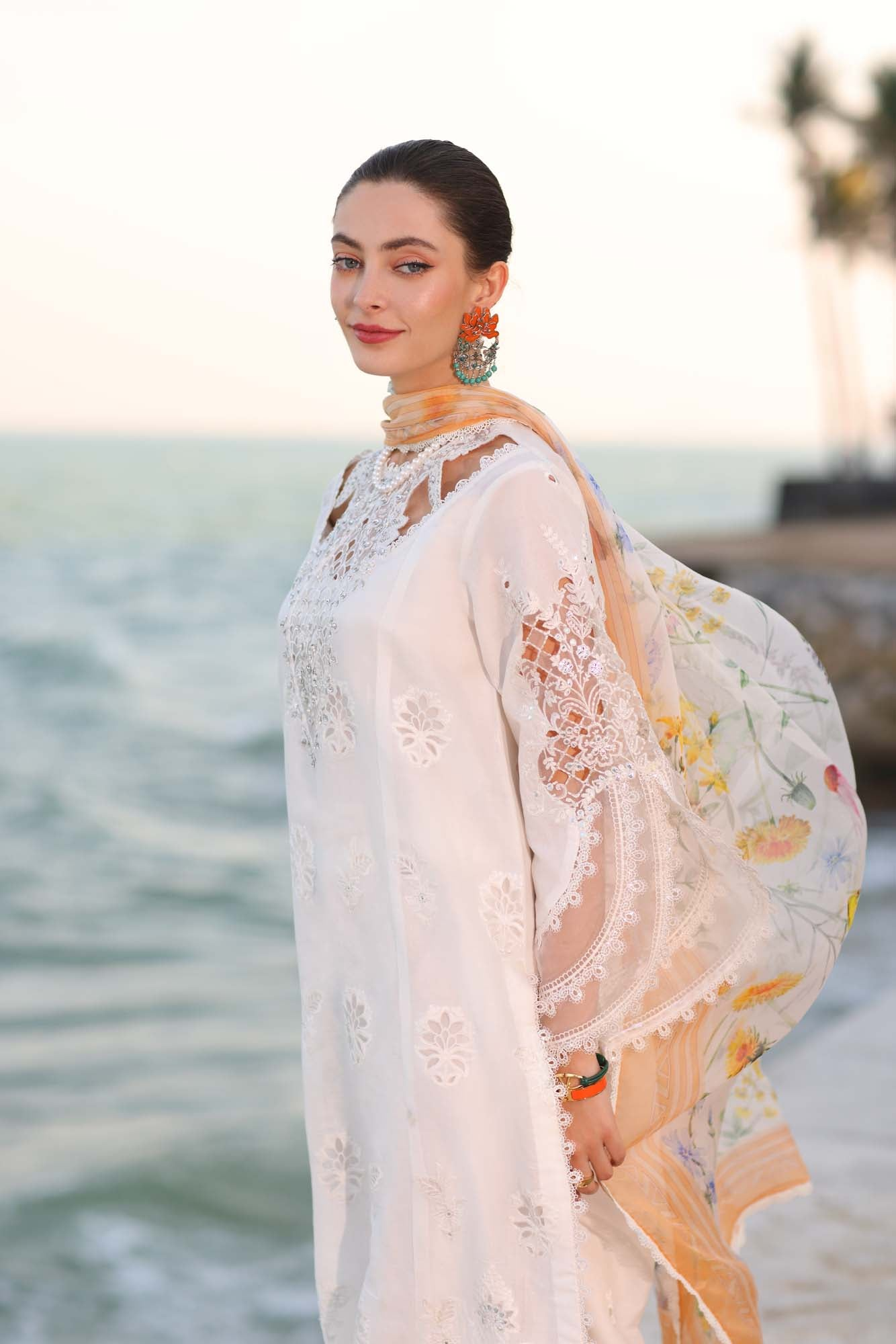 D9-B | Noor Eid Luxury Handwork Laserkaari Lawn`25