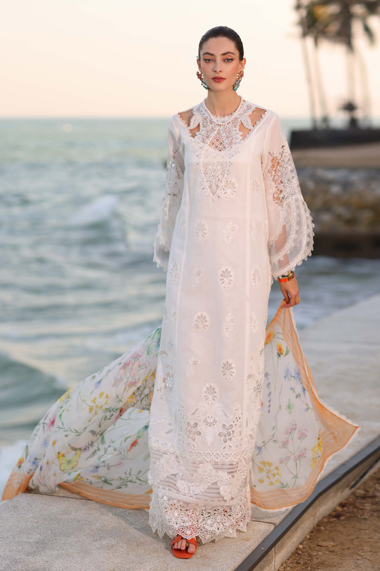D9-B | Noor Eid Luxury Handwork Laserkaari Lawn`25