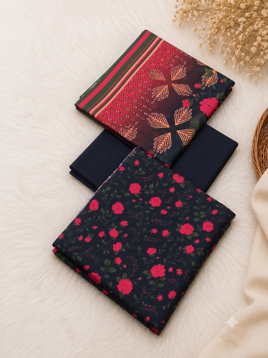 Unstitched | 3 Piece | Printed | Linen Suit
