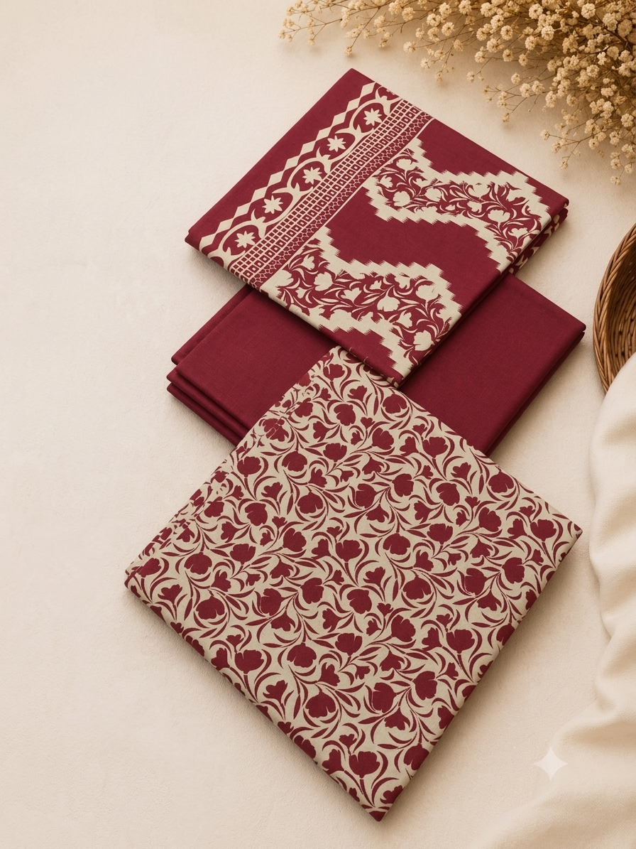 Unstitched | 3 Piece | Printed | Linen Suit