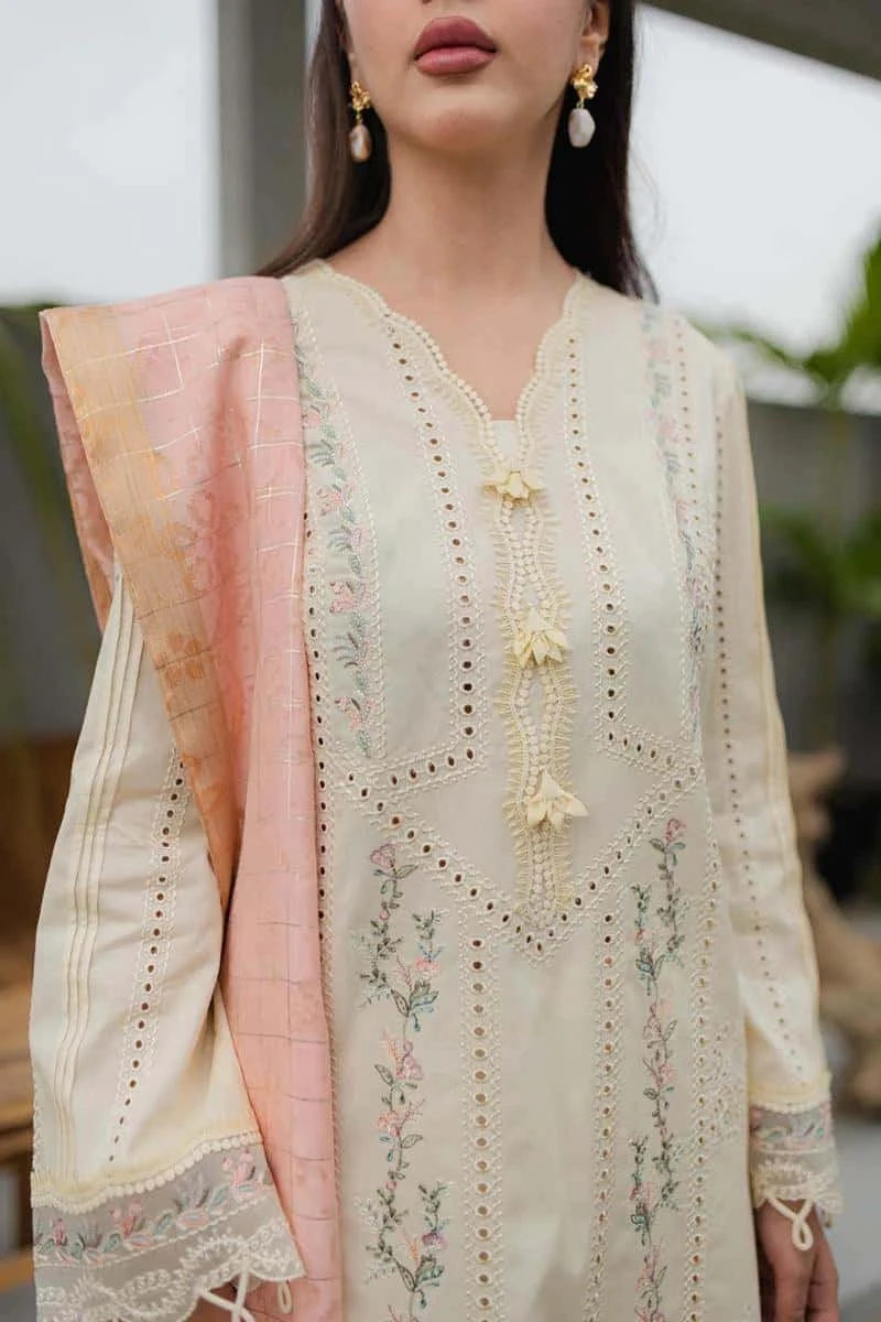 Qalamkar Qline Luxury Embroidered Unstitched Lawn 3 PCs JK-05 Meliora