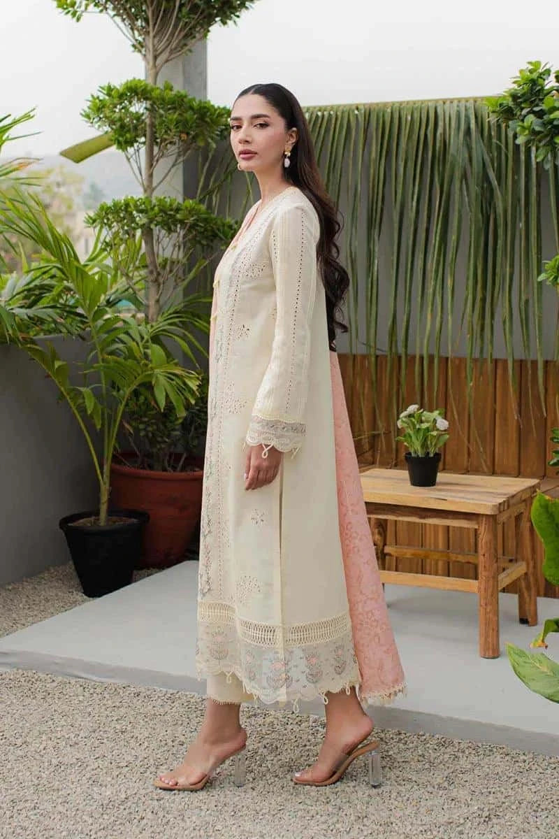 Qalamkar Qline Luxury Embroidered Unstitched Lawn 3 PCs JK-05 Meliora