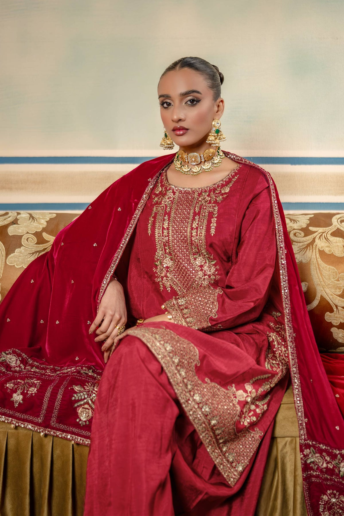 MB-USW24-602 - M.Basics Dyed Raw Silk Suit (Winter`24)