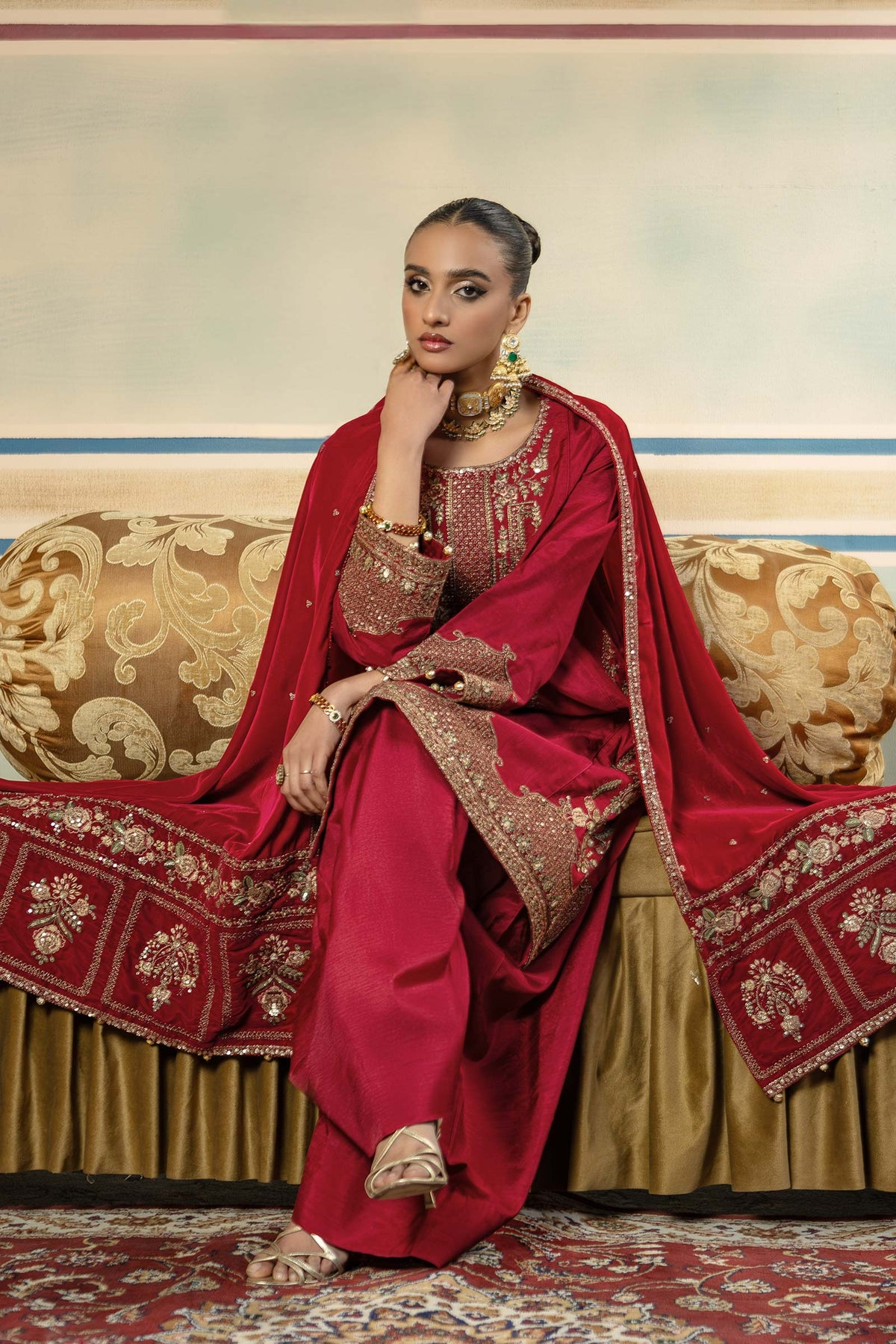 MB-USW24-602 - M.Basics Dyed Raw Silk Suit (Winter`24)
