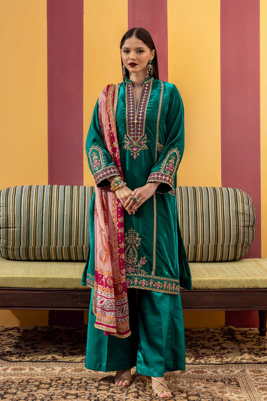 MB-USW24-604 - M.Basics Dyed Raw Silk Suit (Winter`24)