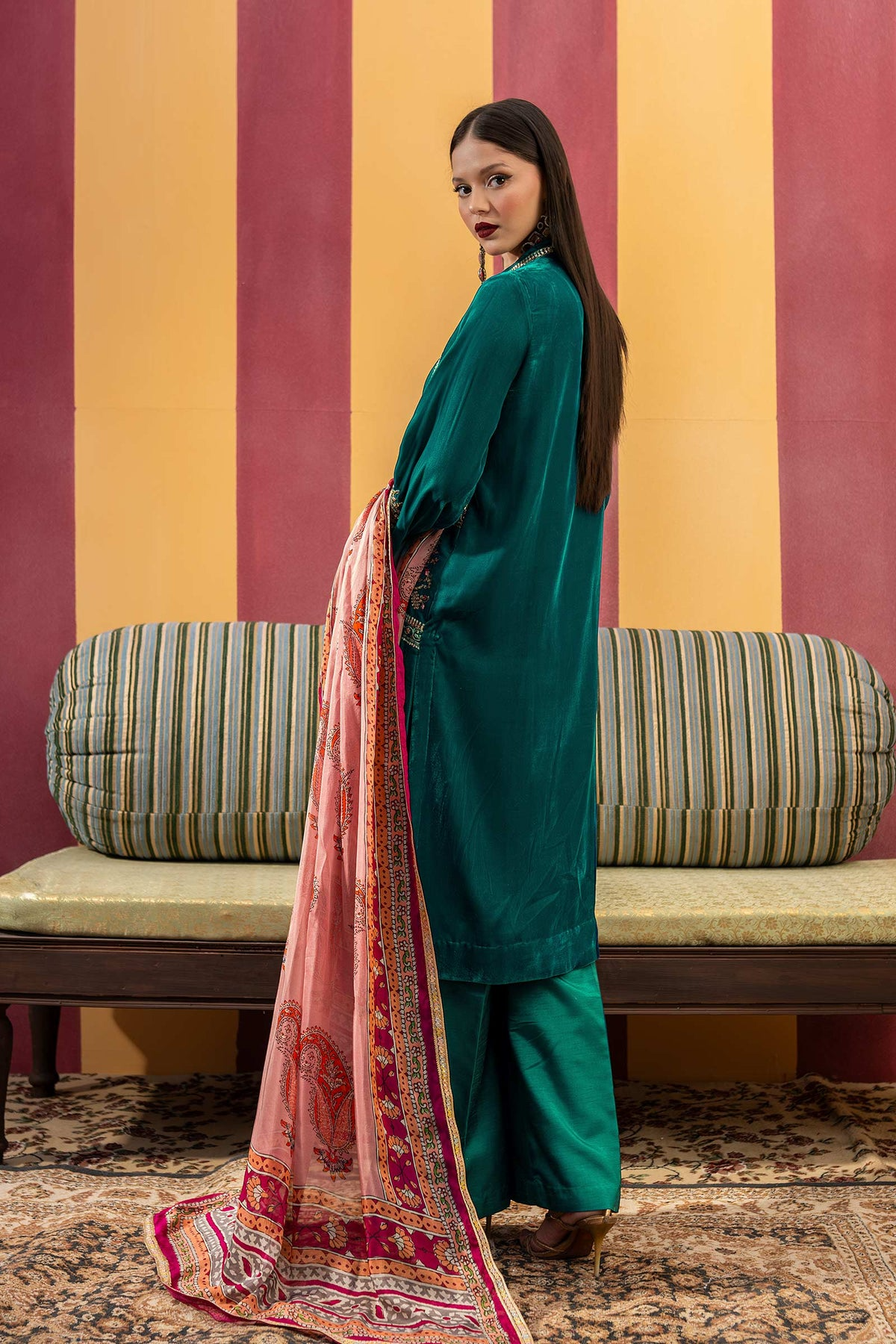 MB-USW24-604 - M.Basics Dyed Raw Silk Suit (Winter`24)