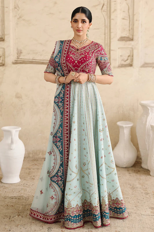 Qalamkar Shadmaani |Embroidered Raw Silk | Unstitched 3Pc Suit