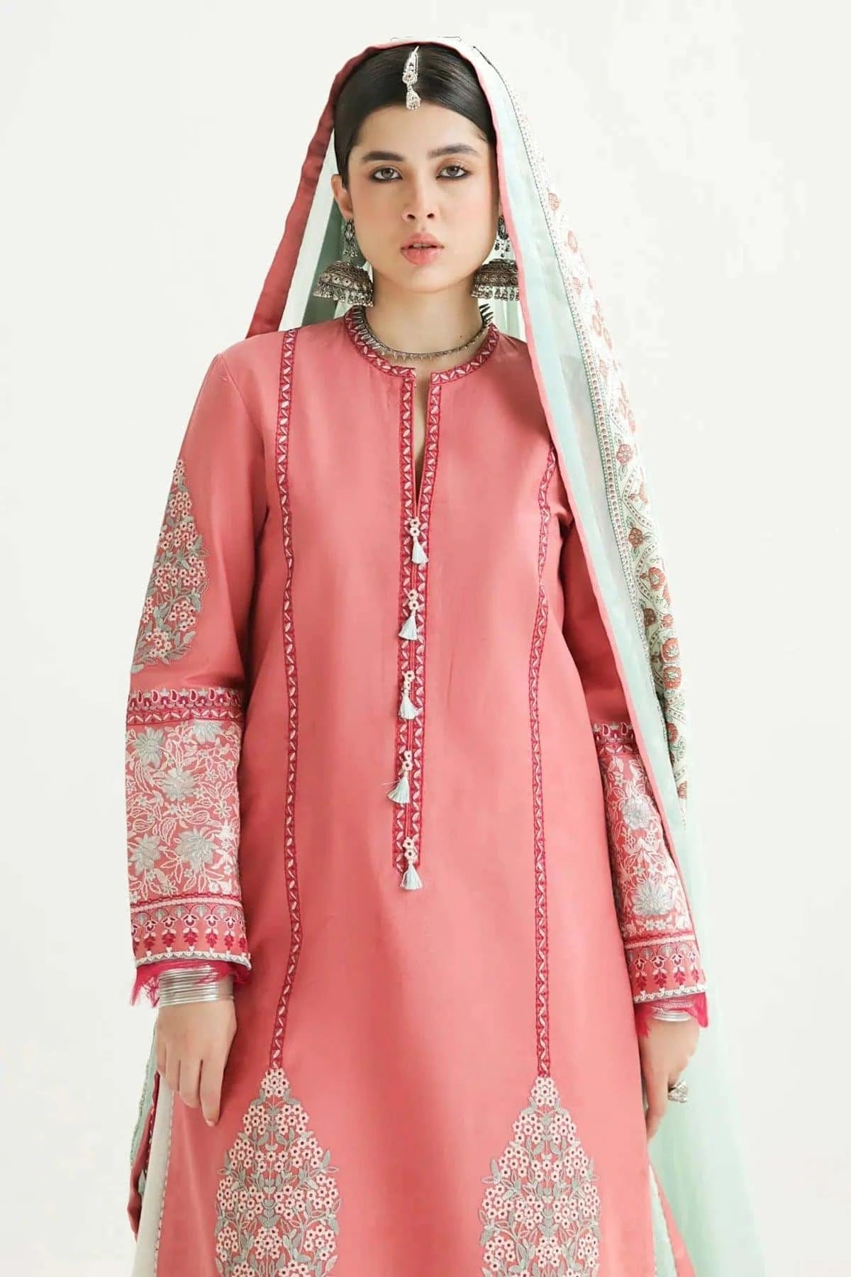 Zara ShahJahan Embroidered Unstitched Lawn 3Pcs   SANDAL-10B