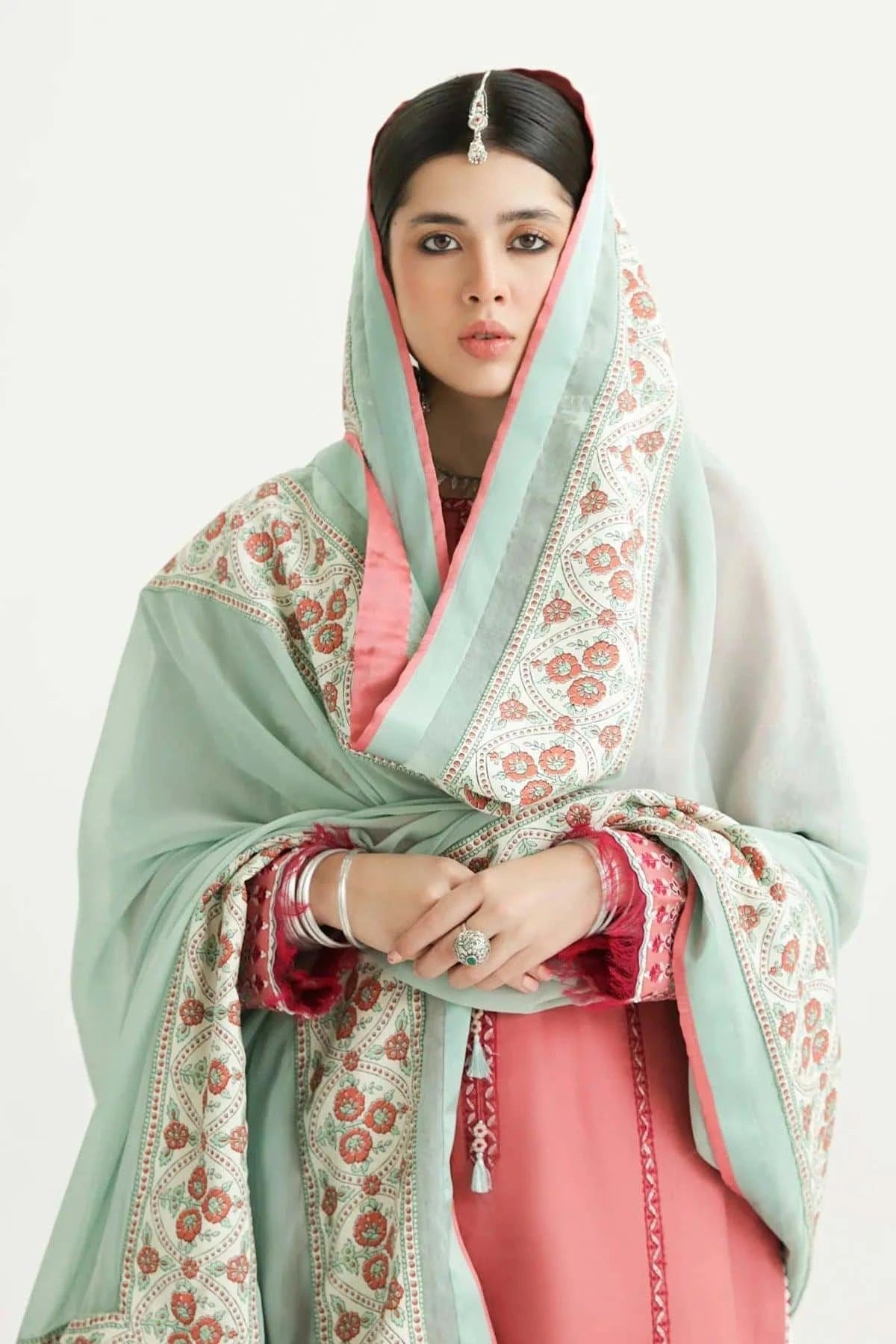 Zara ShahJahan Embroidered Unstitched Lawn 3Pcs   SANDAL-10B