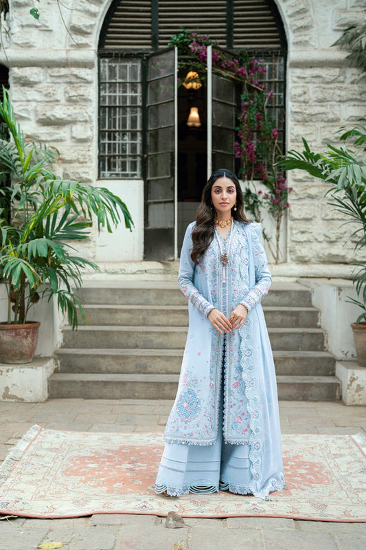 SB-04 ZARISH | Luxury Lawn Eid Edits`25 By Qalamkar
