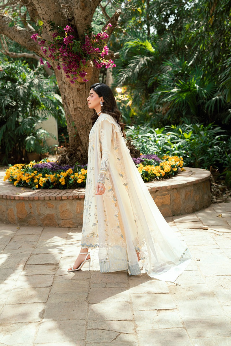SB-09 ADEENA | Luxury Lawn Eid Edits`25 By Qalamkar
