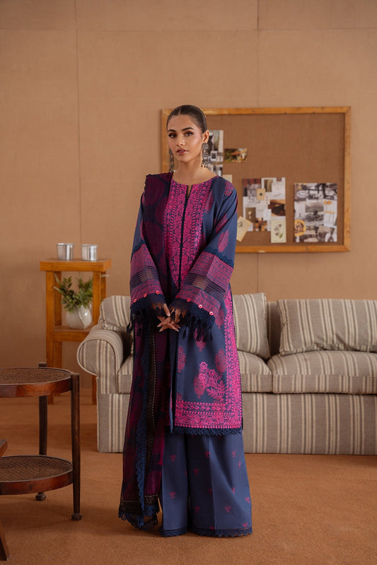 ELARA-01-B | LAANEM SS`25 Unstitched Lawn By Saira Rizwan