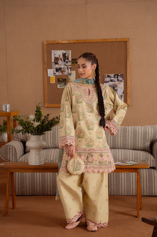 NERIDA-02-A | LAANEM SS`25 Unstitched Lawn By Saira Rizwan