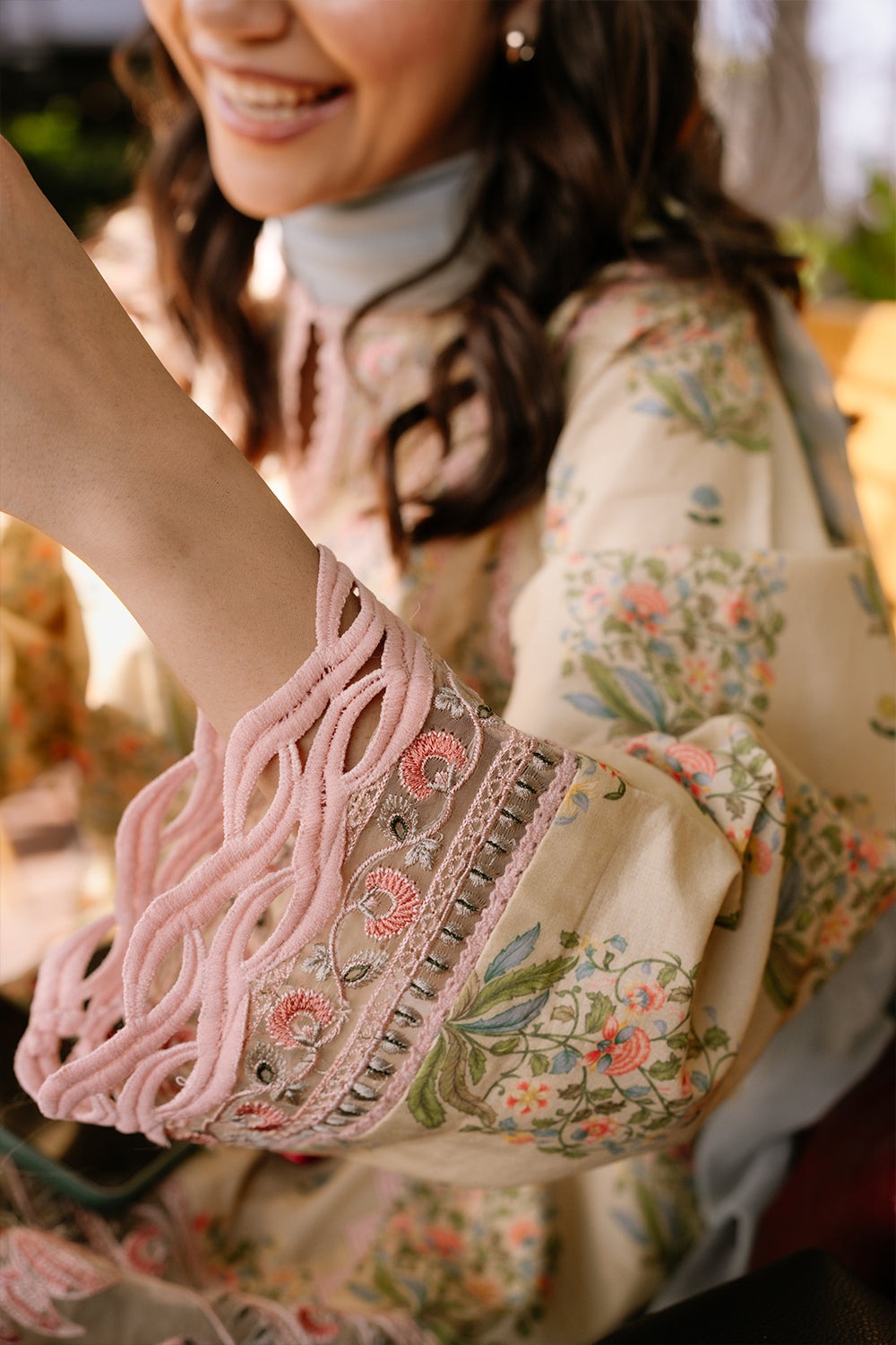 NERIDA-02-A | LAANEM SS`25 Unstitched Lawn By Saira Rizwan