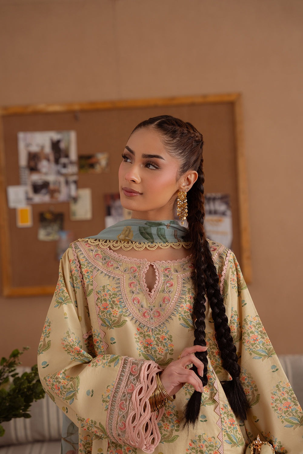 NERIDA-02-A | LAANEM SS`25 Unstitched Lawn By Saira Rizwan