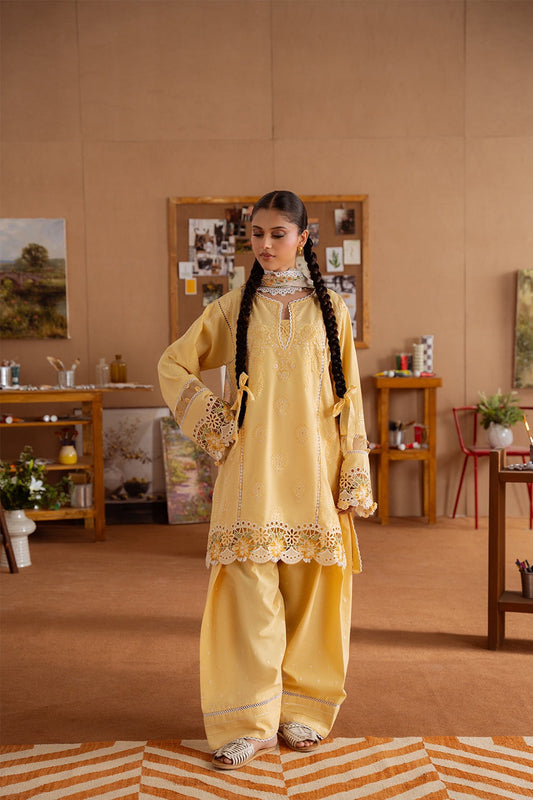 LEYLA-04-A | LAANEM SS`25 Unstitched Lawn By Saira Rizwan