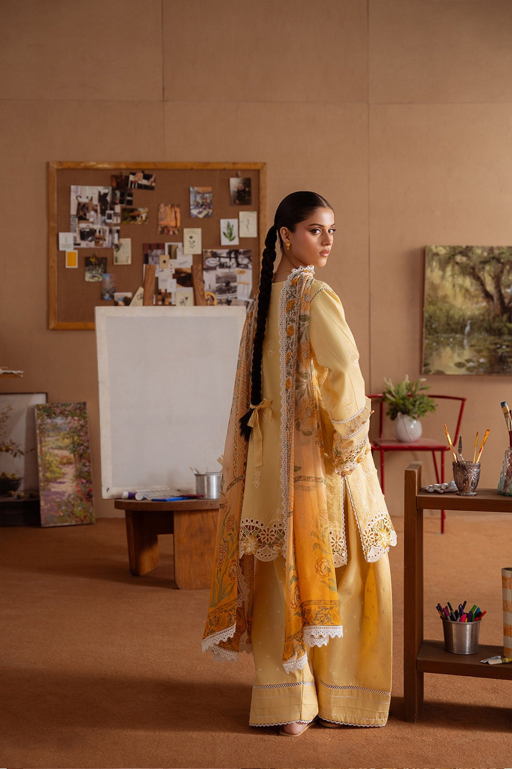 LEYLA-04-A | LAANEM SS`25 Unstitched Lawn By Saira Rizwan