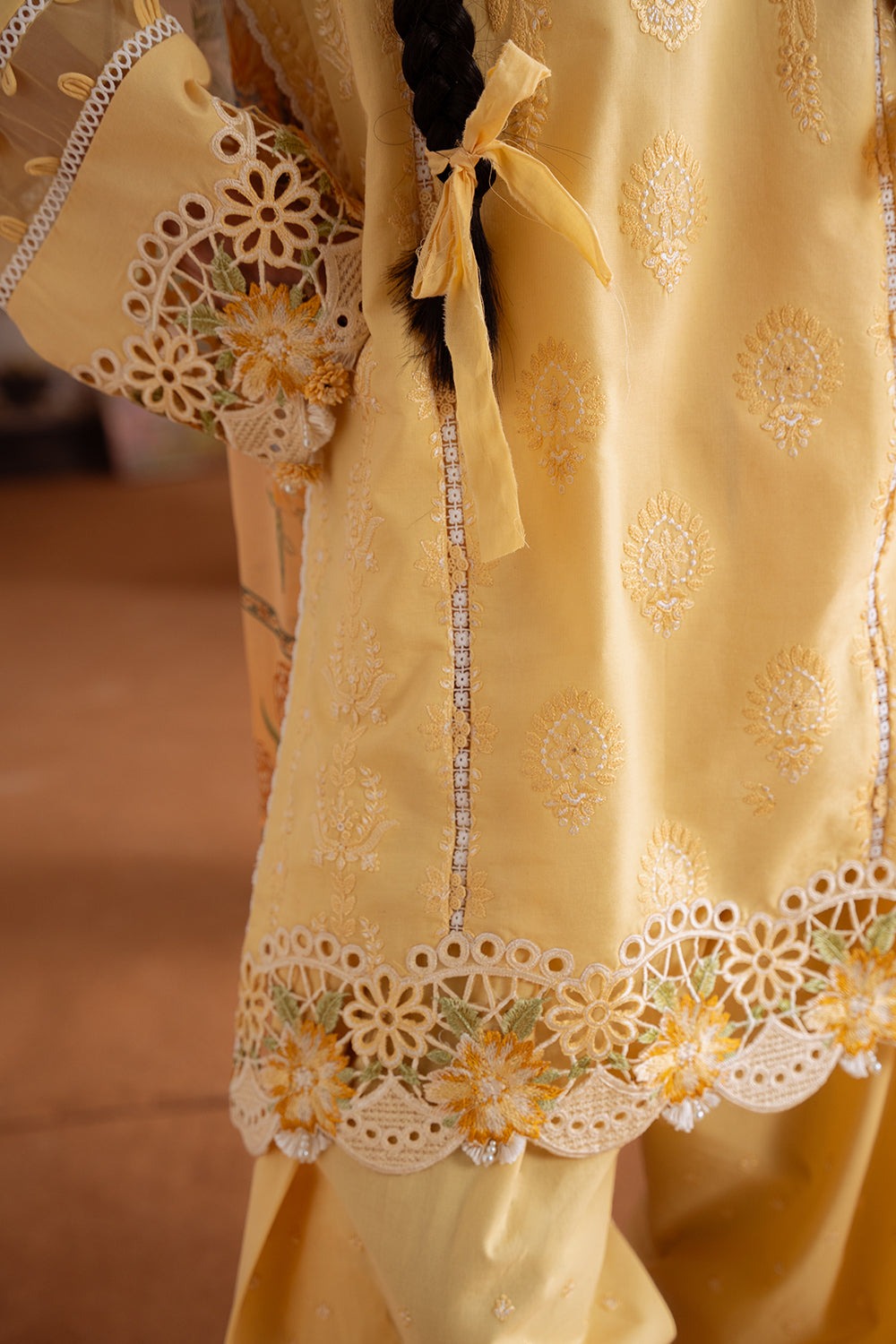 LEYLA-04-A | LAANEM SS`25 Unstitched Lawn By Saira Rizwan