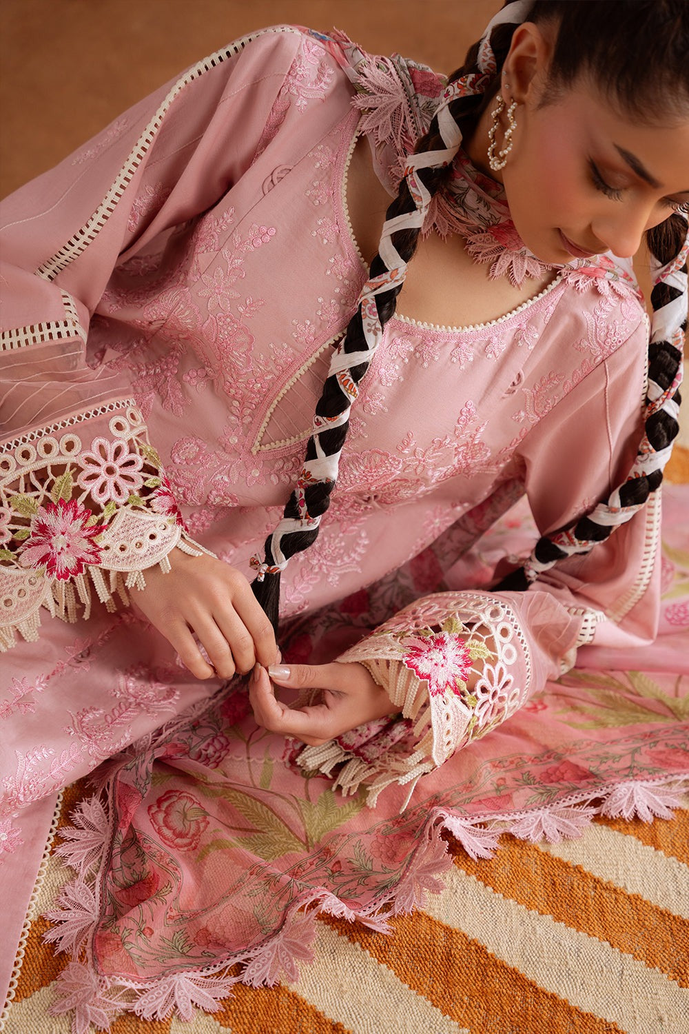 LEYLA-04-B | LAANEM SS`25 Unstitched Lawn By Saira Rizwan