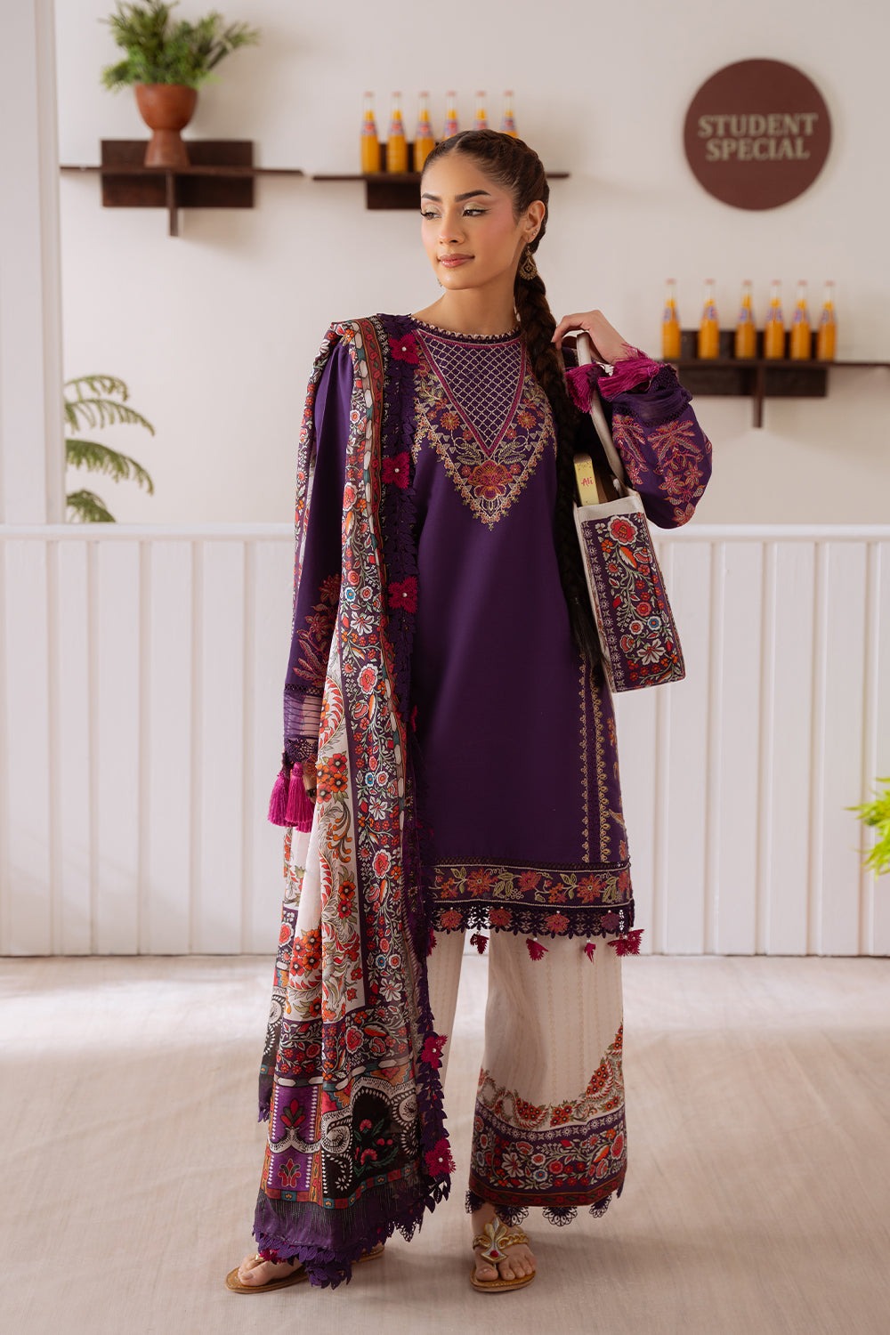ELIF-05-B | LAANEM SS`25 Unstitched Lawn By Saira Rizwan