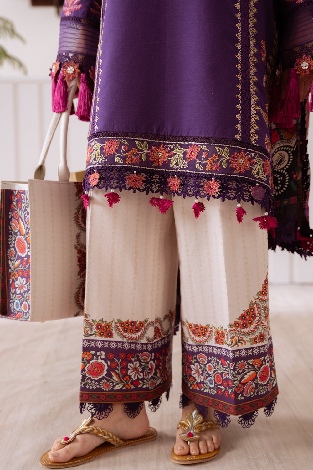 ELIF-05-B | LAANEM SS`25 Unstitched Lawn By Saira Rizwan