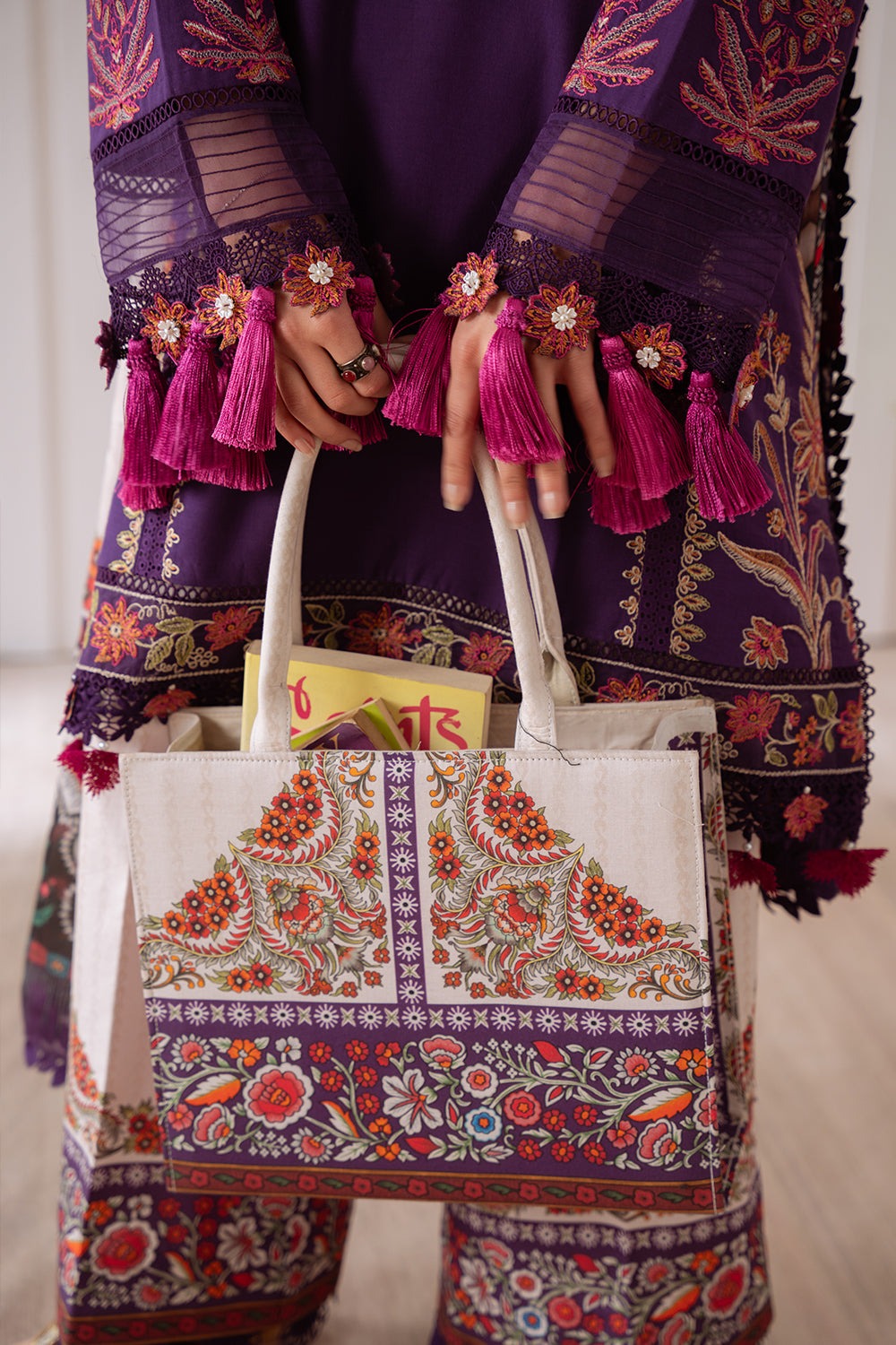 ELIF-05-B | LAANEM SS`25 Unstitched Lawn By Saira Rizwan