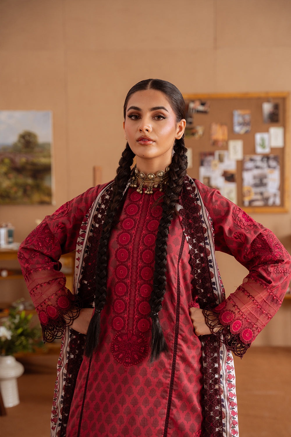 SEREN-08-A | LAANEM SS`25 Unstitched Lawn By Saira Rizwan